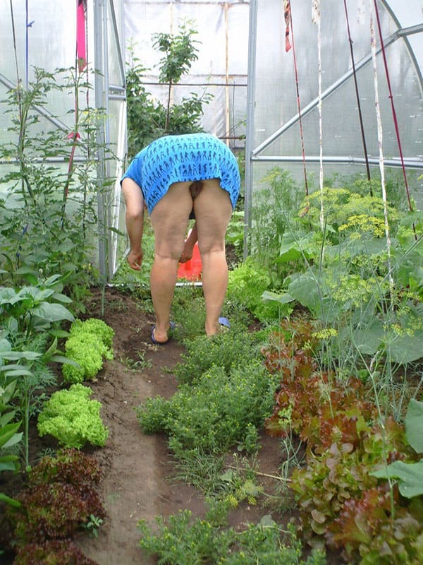 Голые дачницы: Частное ню девушек в огороде и саду 54 из 60 фото