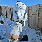 Фото голых девушек на улице зимой