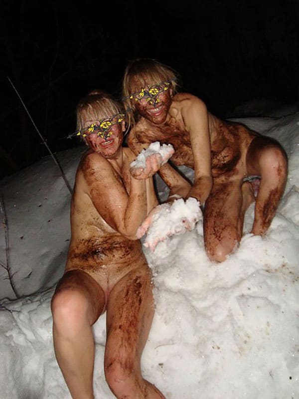 Зимние фото голых девушек на улицах города 30 из 31 фото